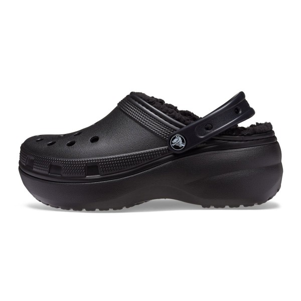 Crocs Ciabatte Classic Platform Lined Clog W Nero